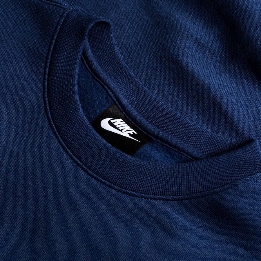 Nike Sweat NSW Club Crew - Bleu Marine/Blanc