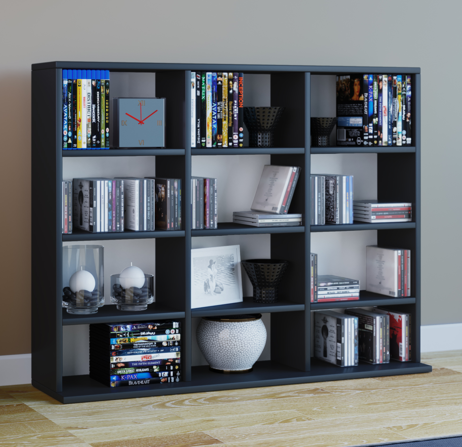 Regal MEGOSA MINI - schwarz - 102 cm breit