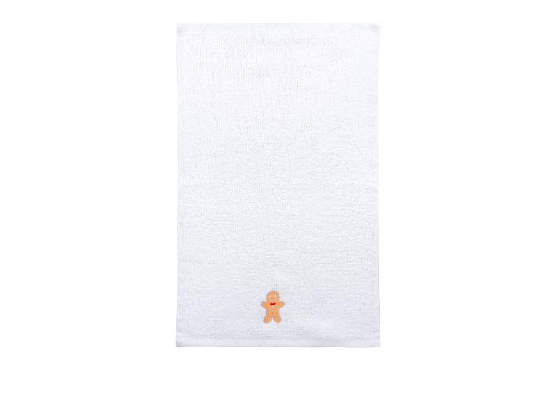 Set van 2 gastendoekjes met kerstprint 50 x 30 cm