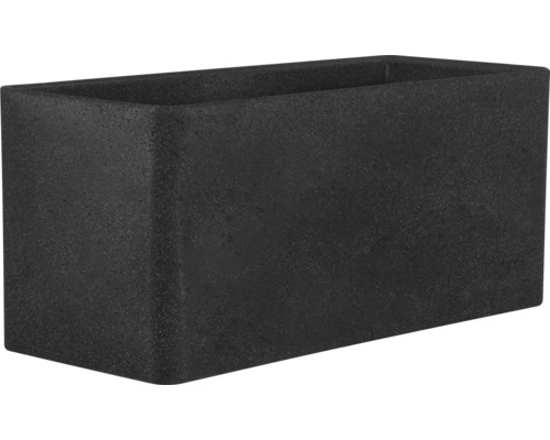 Geli Cube kunststof bloempot, 60x25x26 cm, antraciet