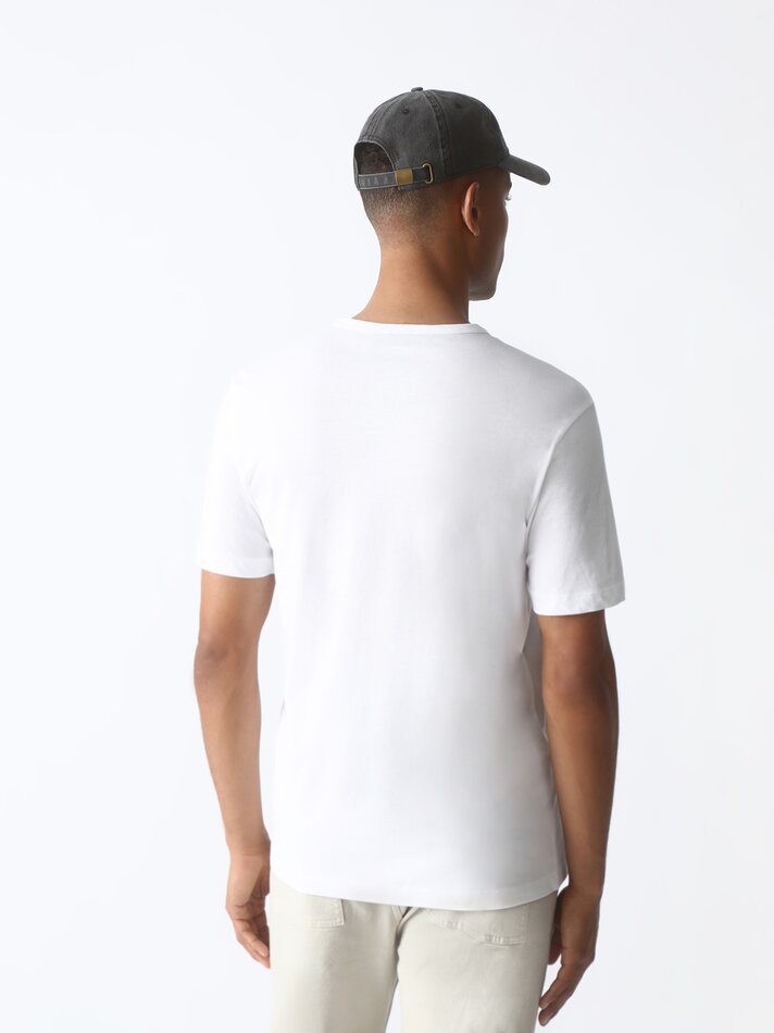 Camiseta com gola Baker - Off-white