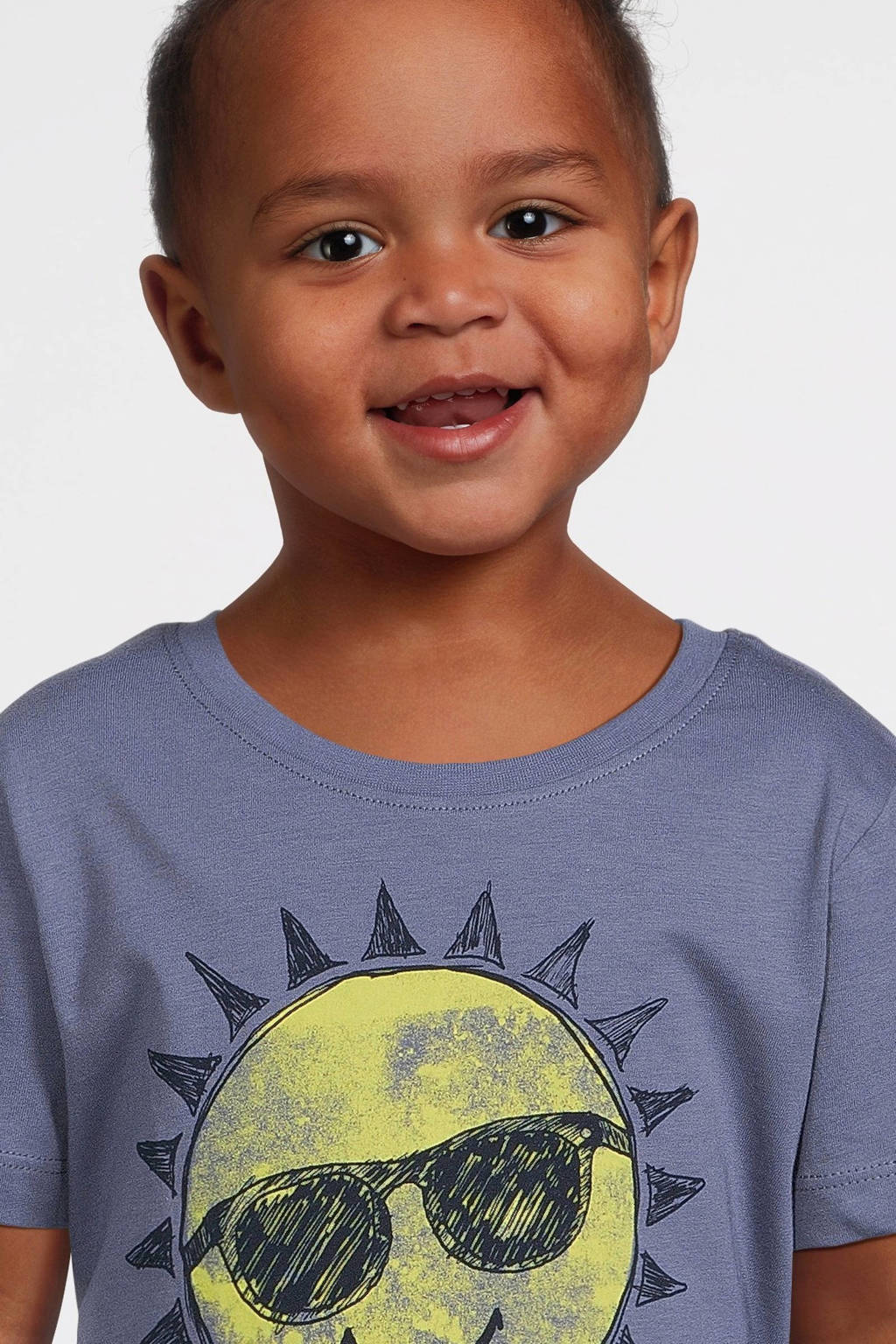 NAME IT T-shirt NMMPFREDDI met printopdruk blauw