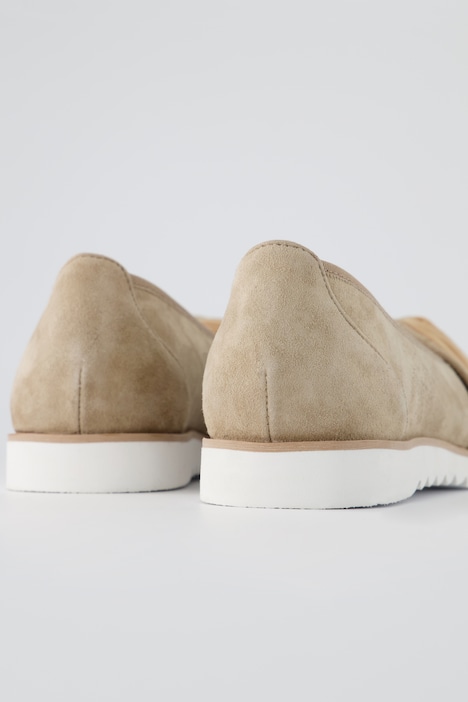 Ballerinas, Zierknoten, Velours, Weite H