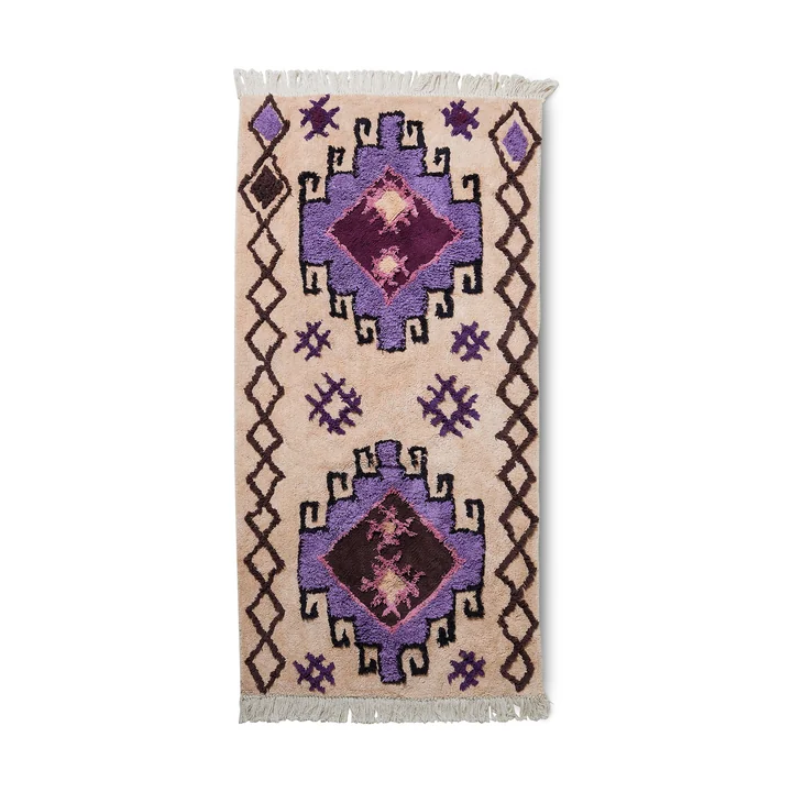 HKliving - Bohemian Badezimmermatte, 90 x 175 cm