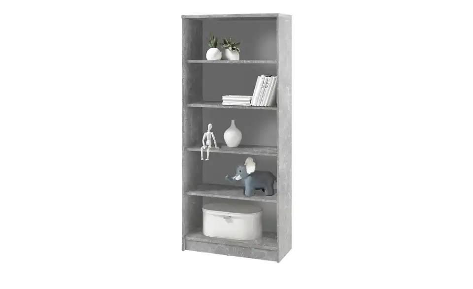 Regal Optimus 72 cm 148 cm Weiß, Betonoptik