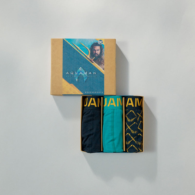 Boxershorts aus Bio-Baumwolle AQUAMAN