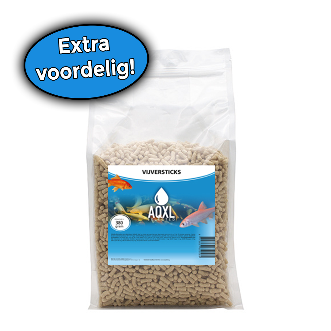 AQXL Selected Vijvervisvoer Sticks L 380g | Vissen