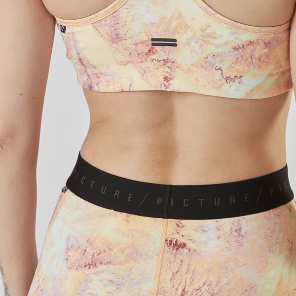 Collant running PICTURE CATY PRINTED TECH LEGGINGS W GEOLOGY CREAM