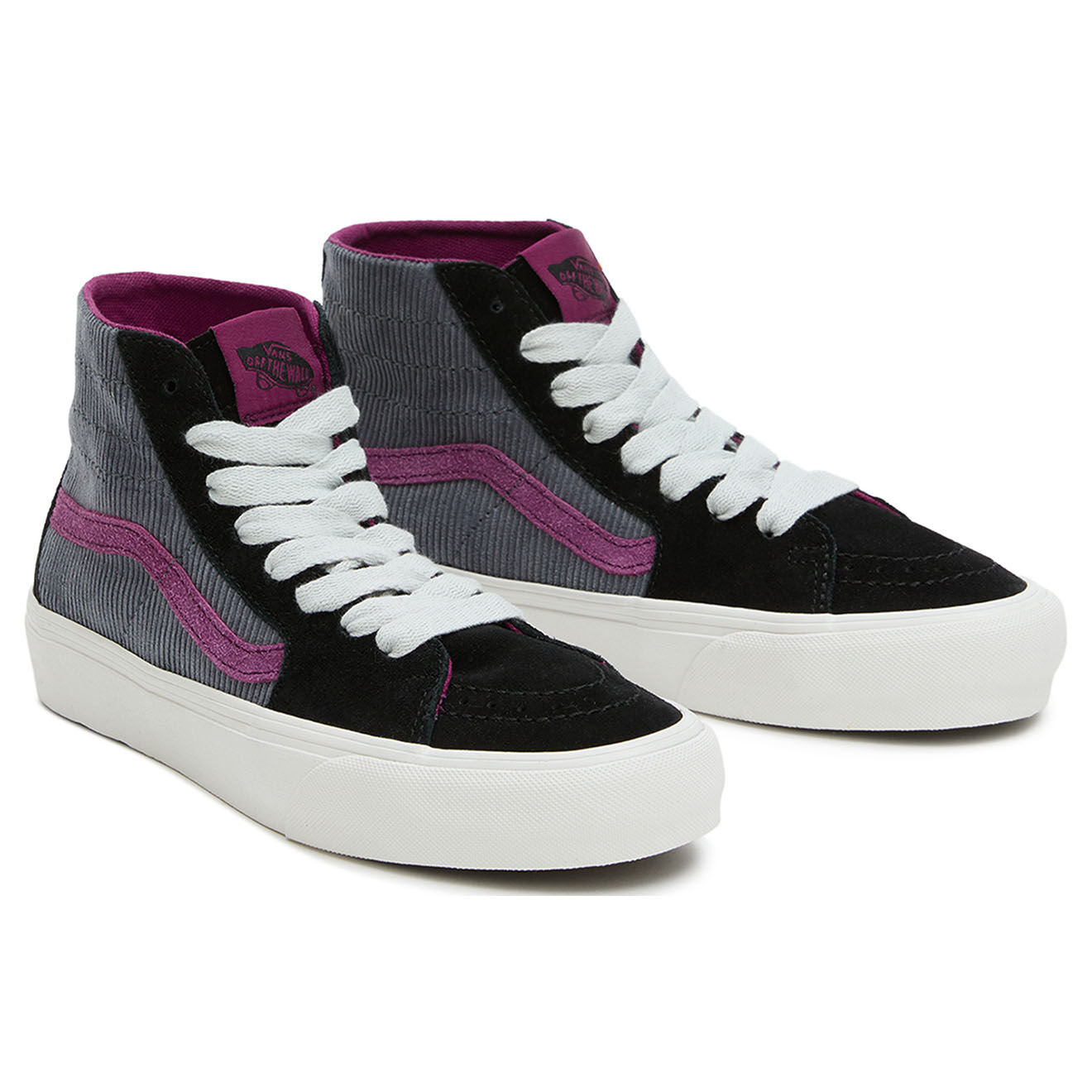 Vans Baskets en Velours de Cuir & Velours côtelé SK8-Hi Tapered VR3 noir/violet