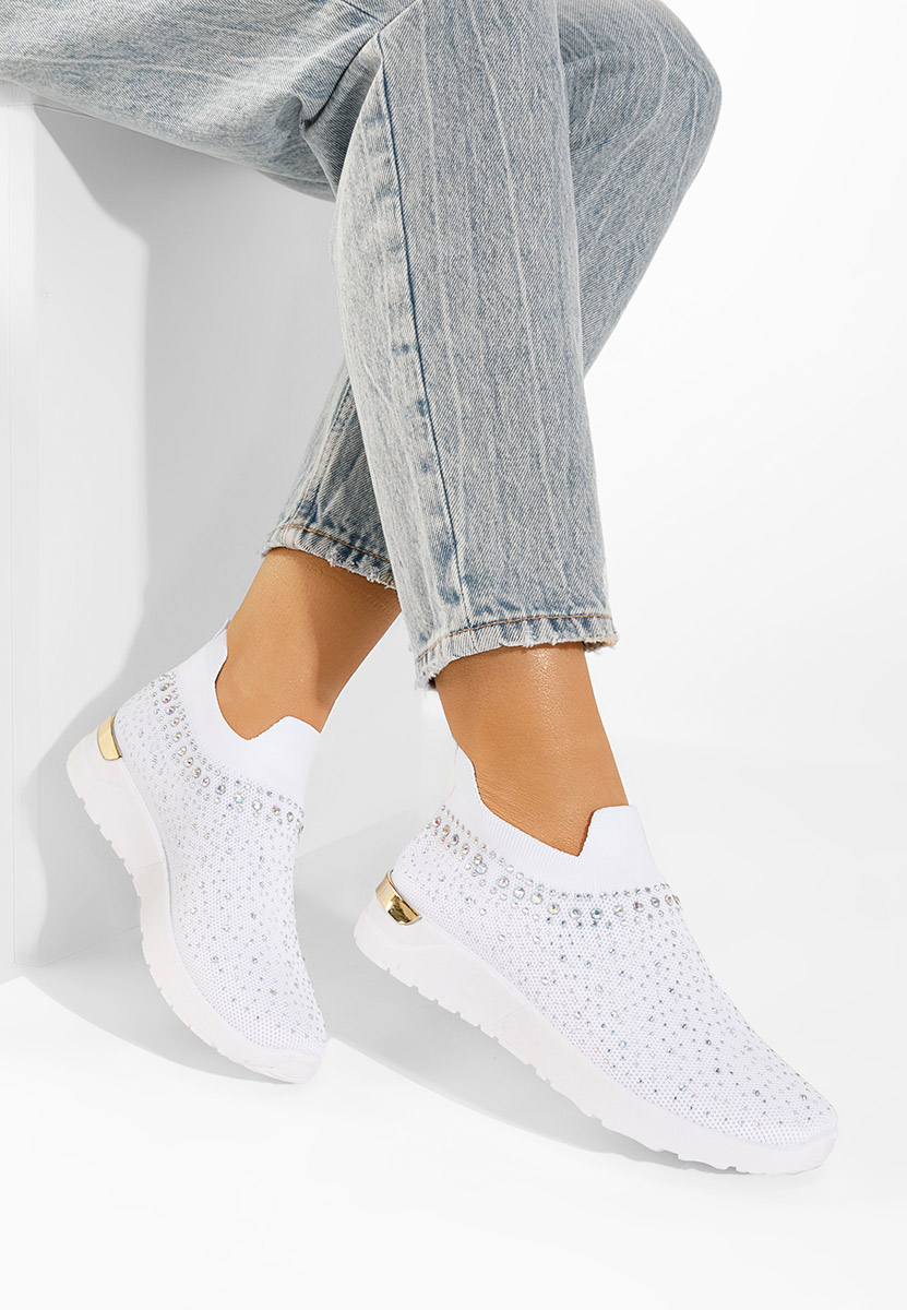 Baskets pour femme blancs Marcie