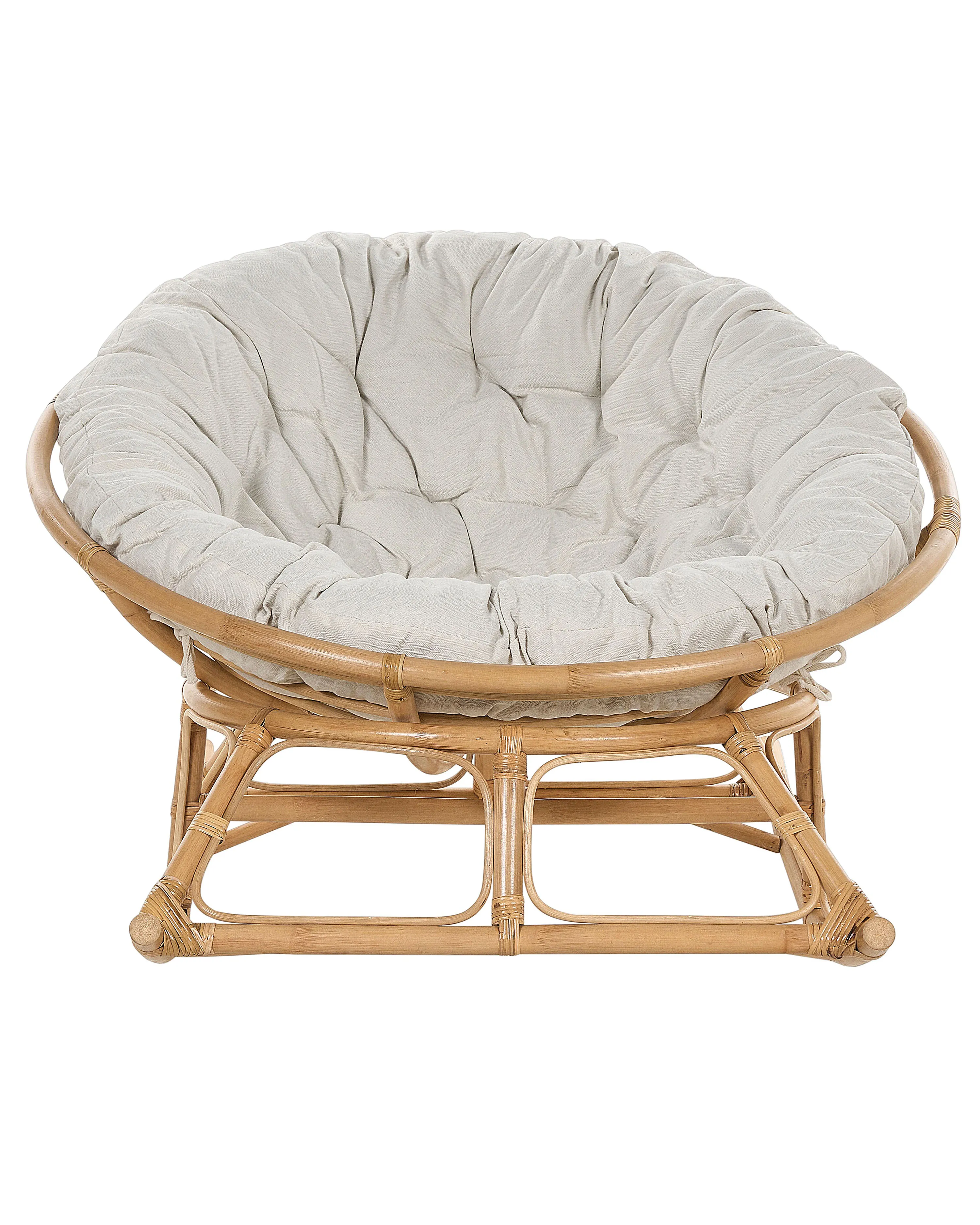 Set van 2 schommelstoelen ORVIETO Rotan Natuurlijk