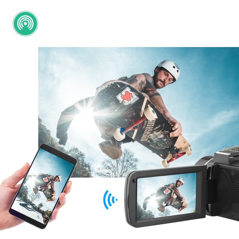56MP UltraHD 4K Camcorder Videokamera mit 3
