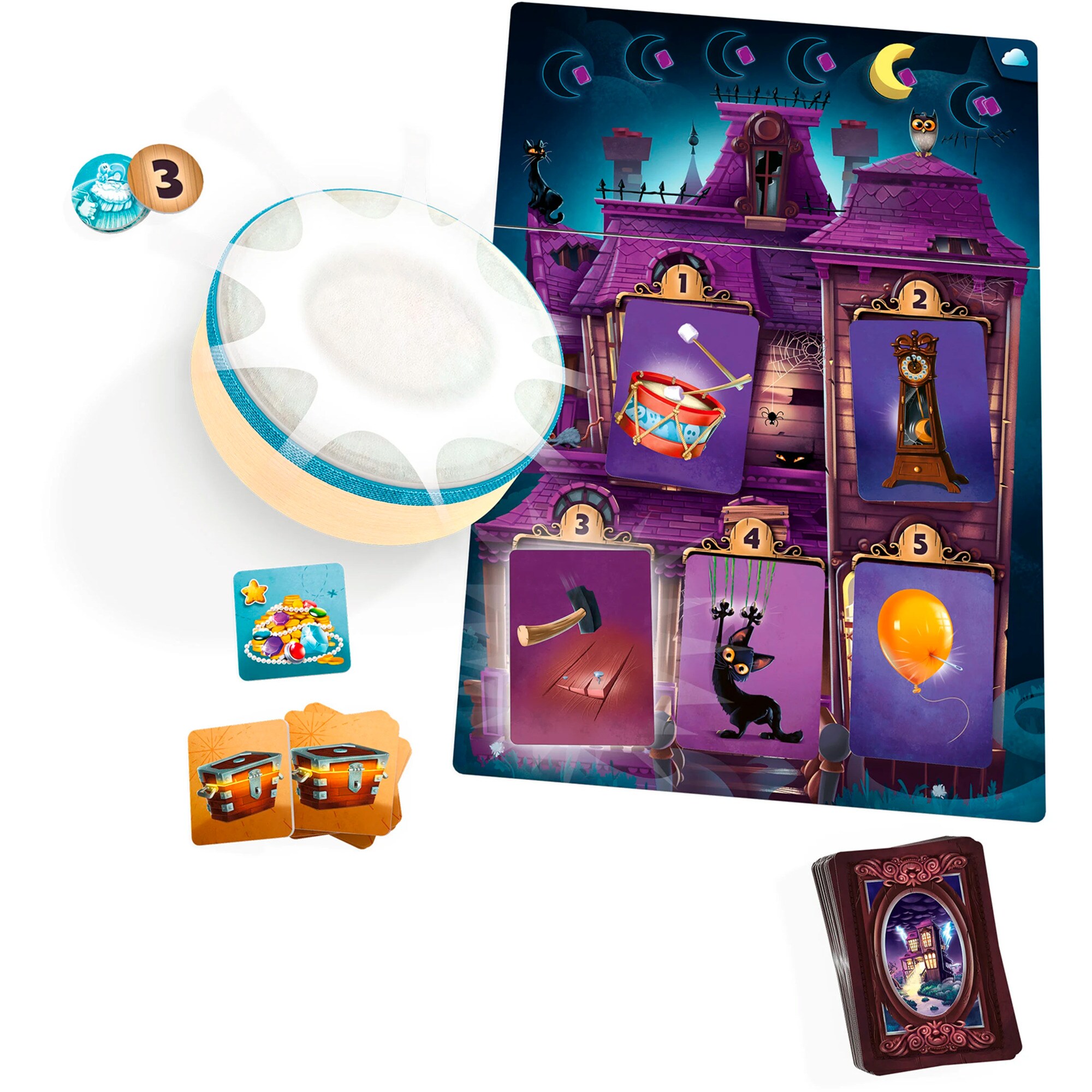 Asmodee Brettspiel Mysterium Kids: Der Schatz von Kapitän Buh