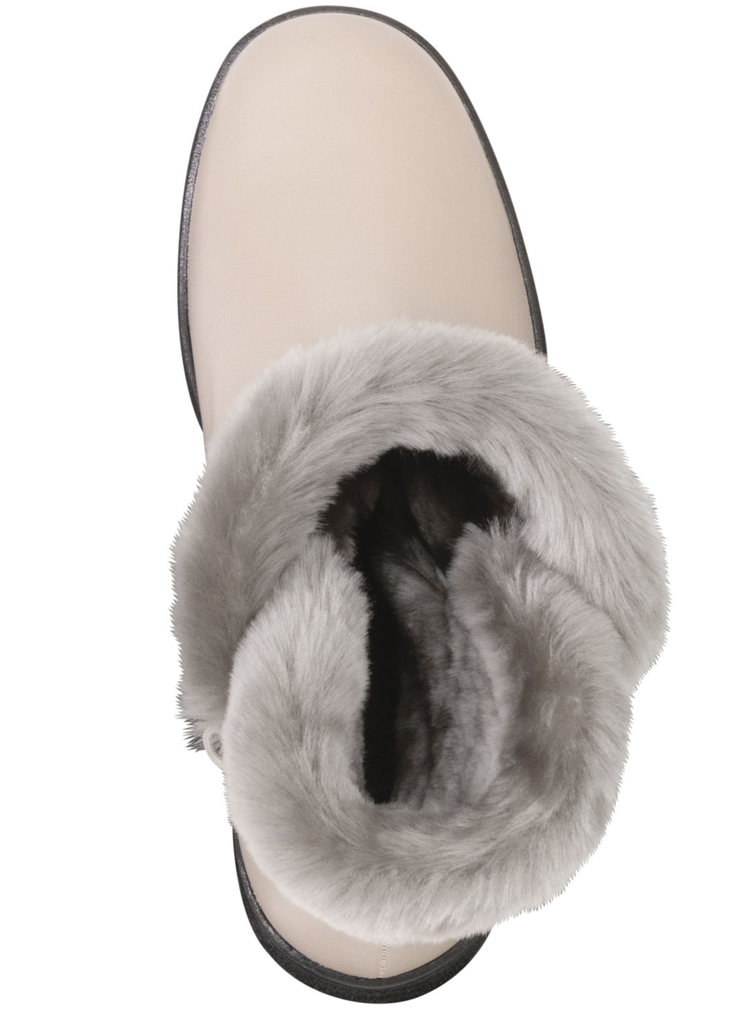 ELENA EDEN Stiefelette mit flauschigem Lammfellbesatz