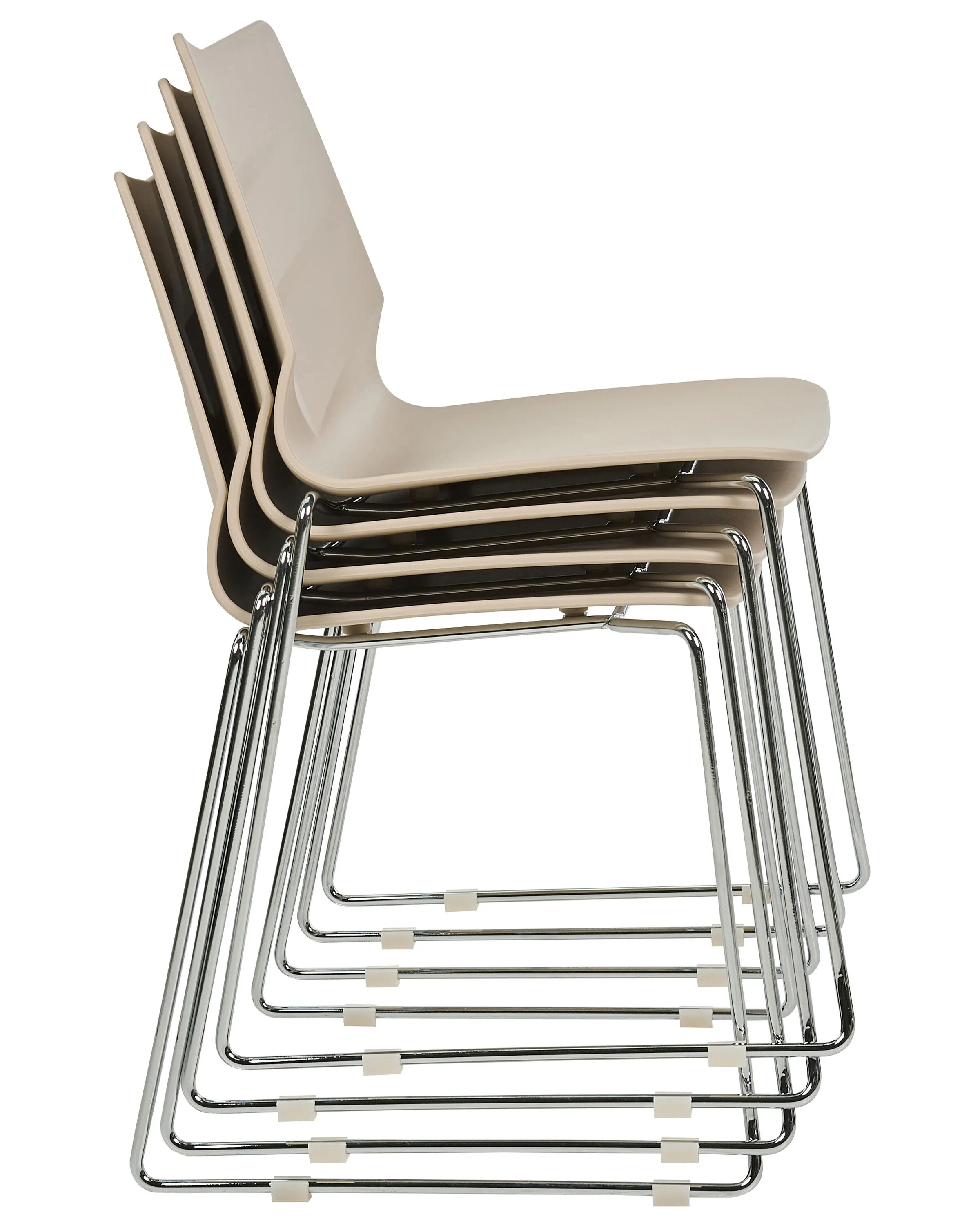 Set van 4 eetkamerstoelen HARTLEY Beige
