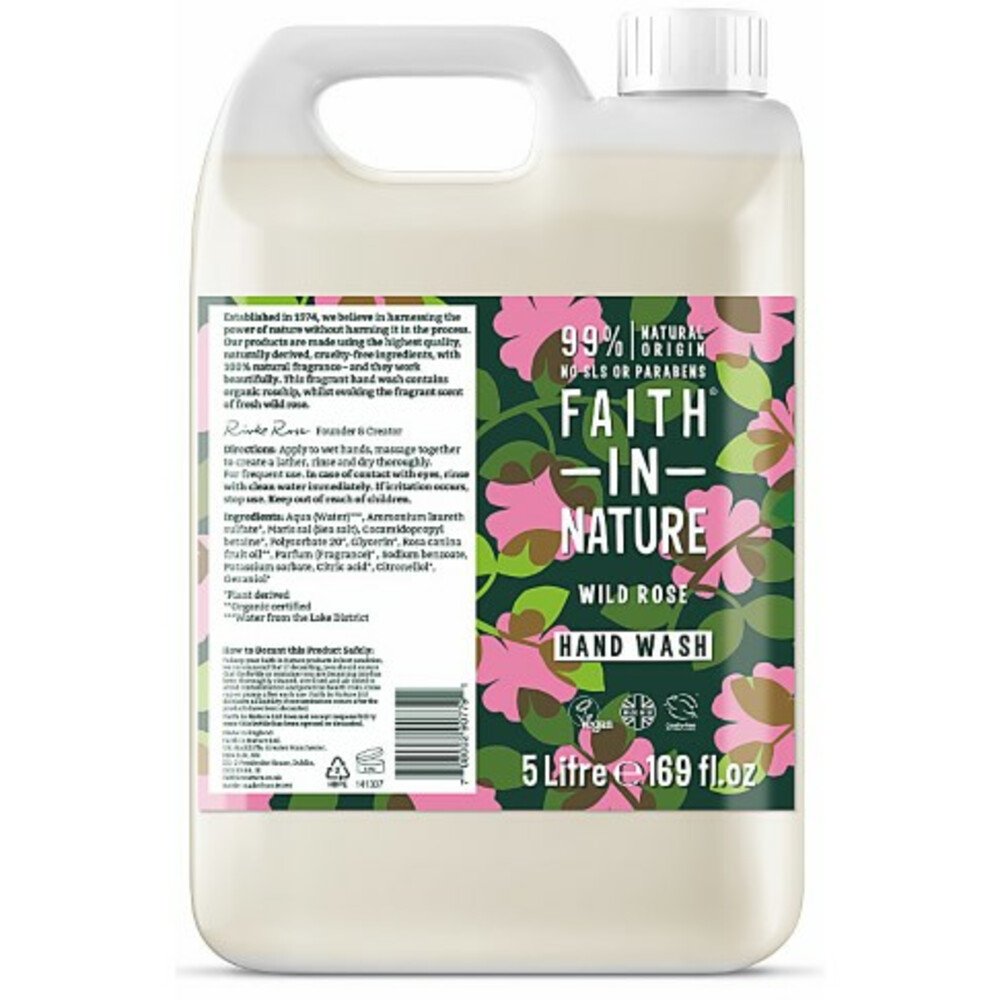 Faith In Nature Handzeep Navulling Wild Rose5 liter