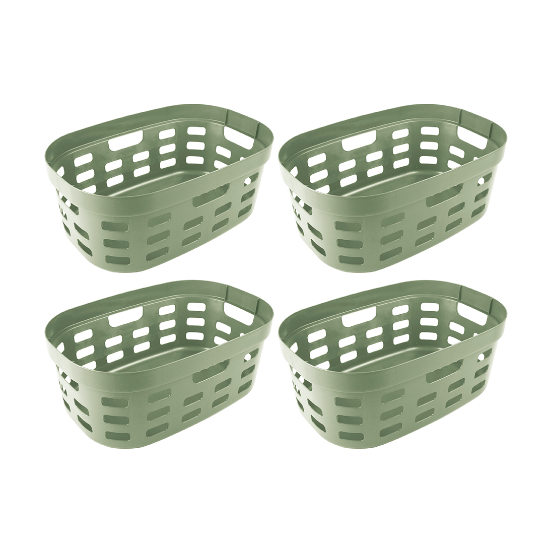 Sunware Sigma home 45 liter set van 4 wasmanden - Green