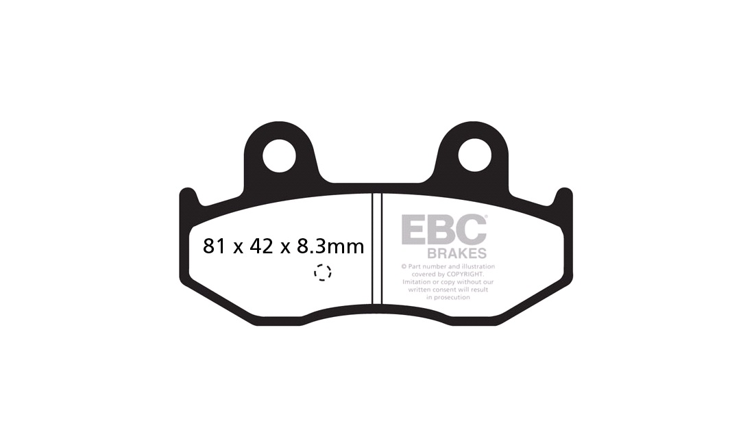 Bremseklodser bag EBC, AN250 01-06