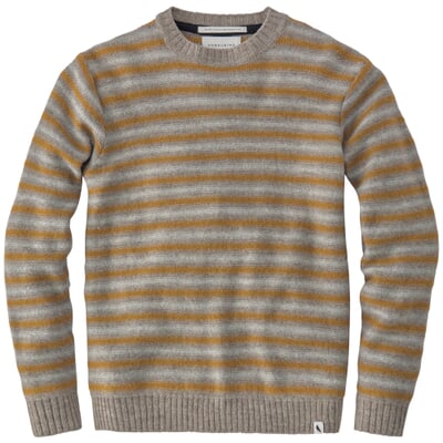 Herren-Strickpullover, Natur-Ocker