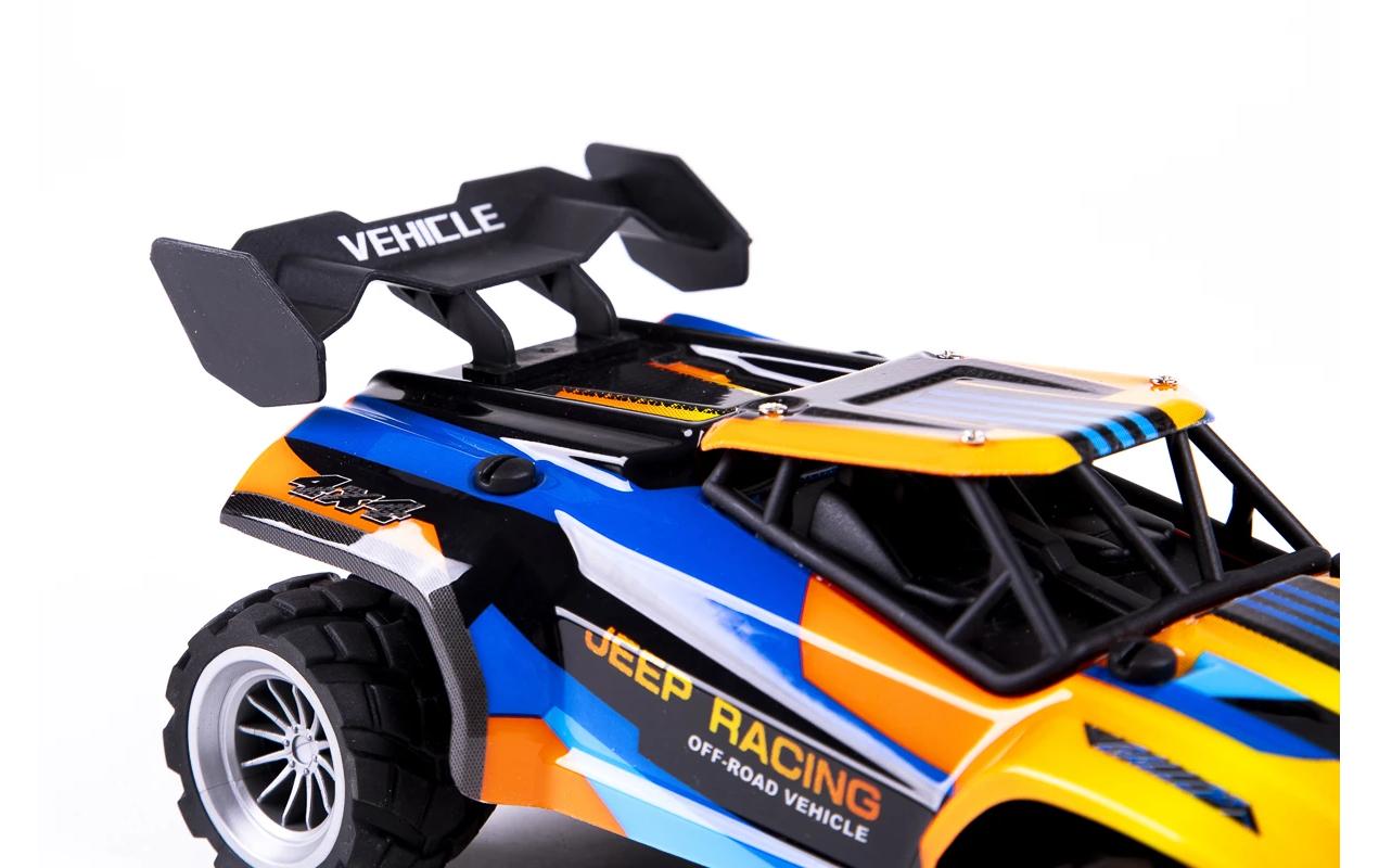 Buggy Jeep Racing Blau/Orange, 1:18Akku-Betriebenes RC Auto für Kinder ab 6 Jahren