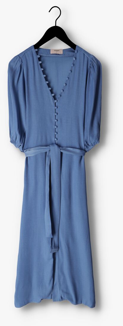 FREEBIRD blauwe freebird maxi jurk wv-wash-satin-vis-23-1