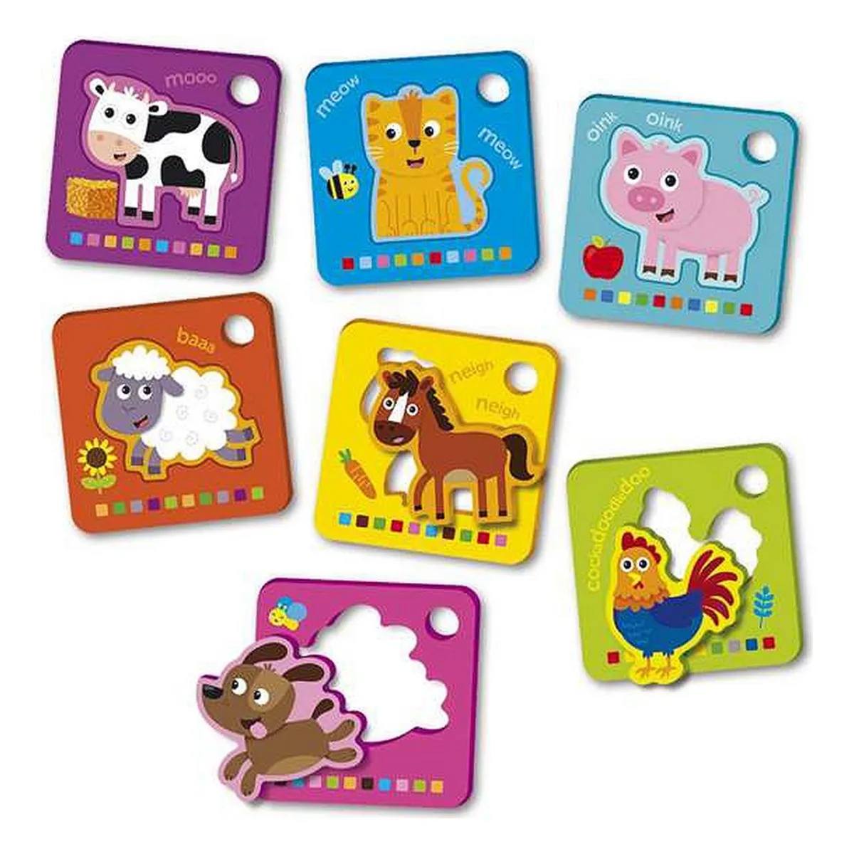 Reig Puzzle Flash Cards Animaux Ferme