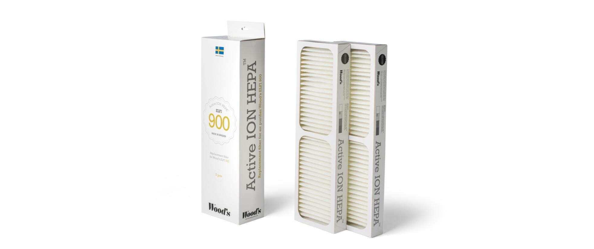 Luftfilter GRAN 900 2 StückErsatzfilter zu Luftreiniger ELFI900, 2 Stück