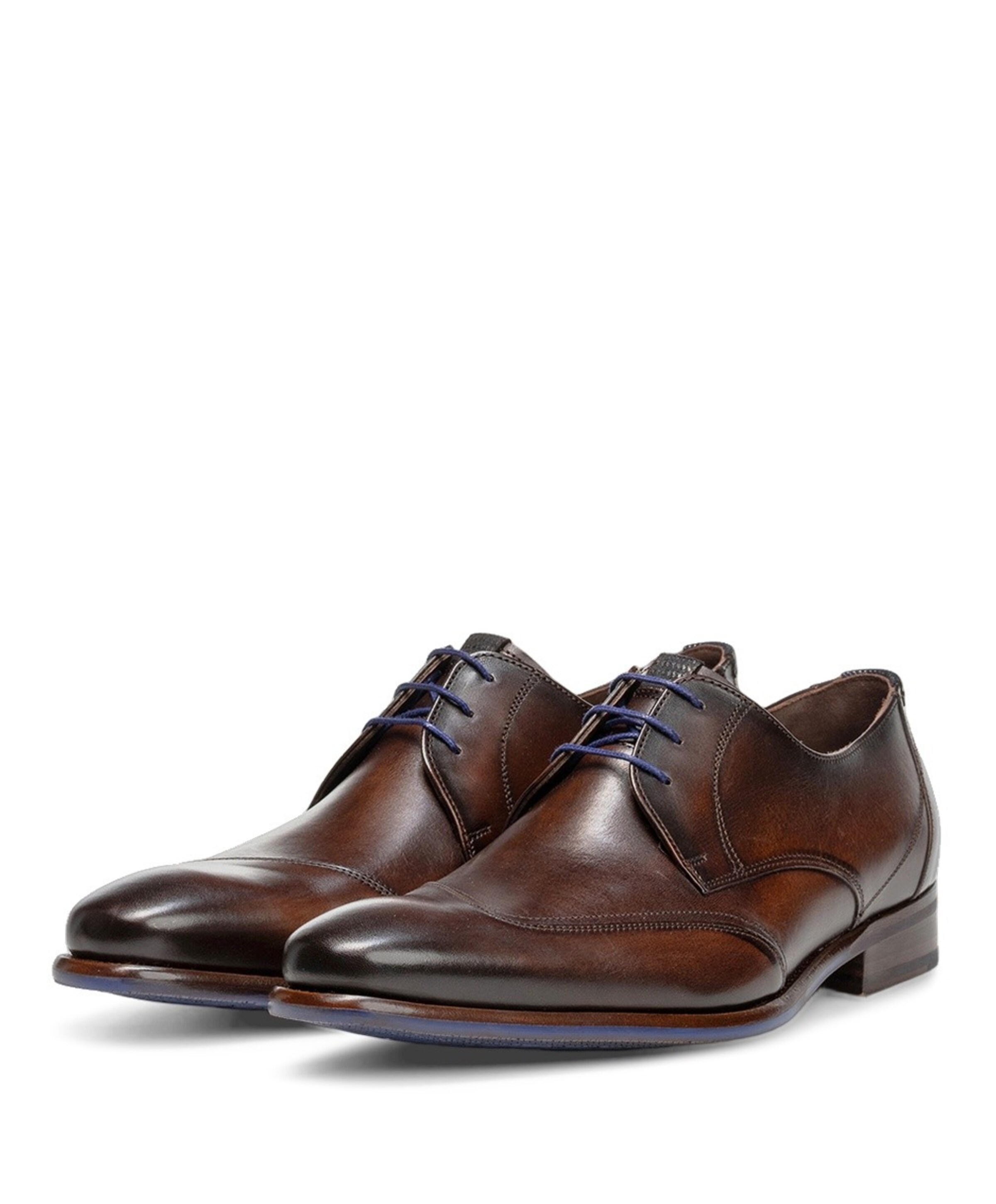 Floris van Bommel heren veterschoenen bruin