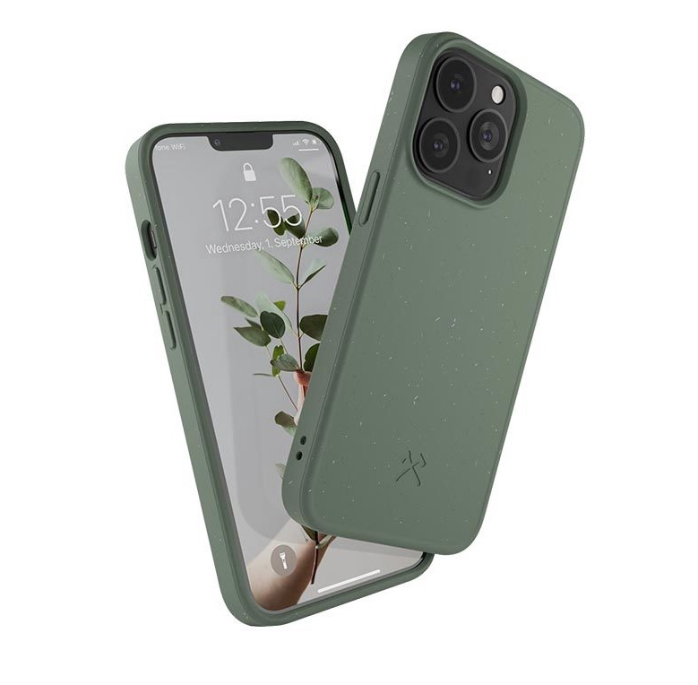 iPhone 13 Pro BioCase Antimikrobielle Schutzhülle Vegan Biologisch Abbaubar (ECO554) - Midnight Green