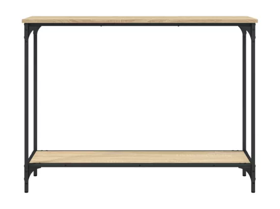 Table console chêne sonoma 101x30,5x75 cm bois d'ingénierie