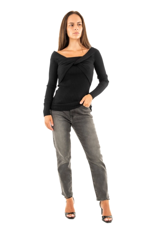 Pull hiver guess jeans milana jblk jet black a996