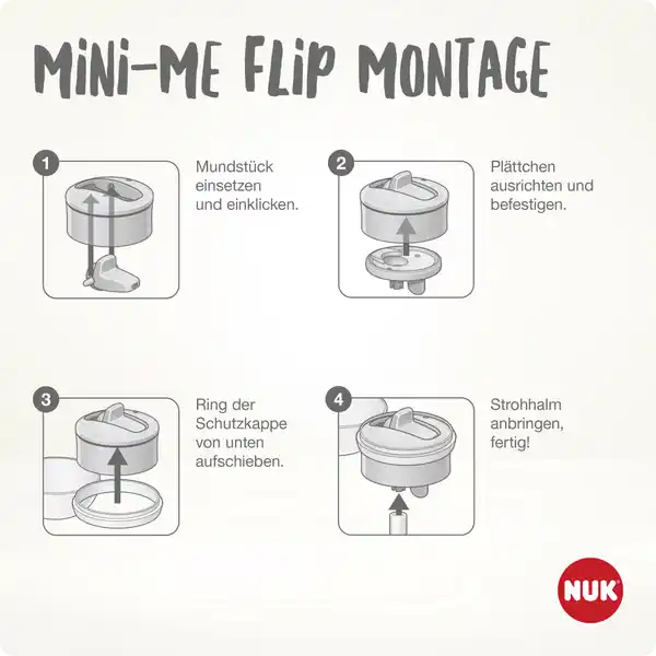Mini-Me Flip Trinkflasche mint 450ml, ab 12 Monate