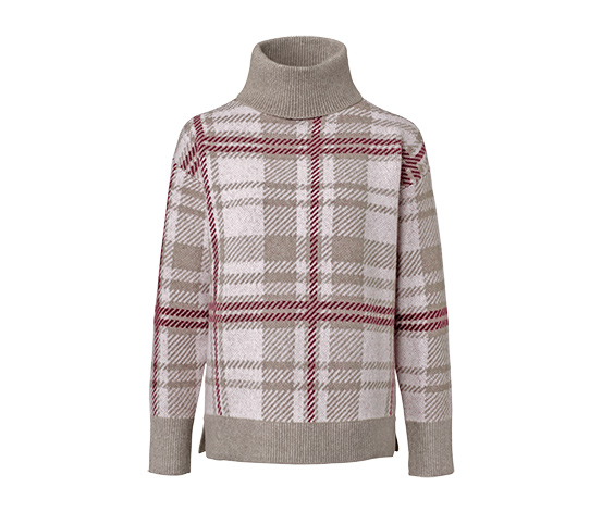 Strickpullover mit Rollkragen
