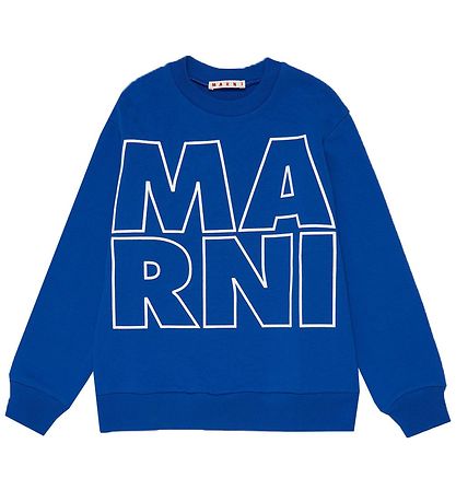 Marni Sweatshirt - Blå m. Hvid
