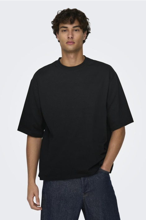 Only & Sons zwarte heren t-shirt