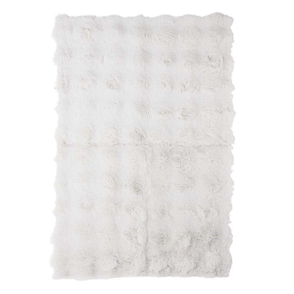 Tapis fausse fourrure rectangulaire relief bulle 60x180cm - 5 modèles