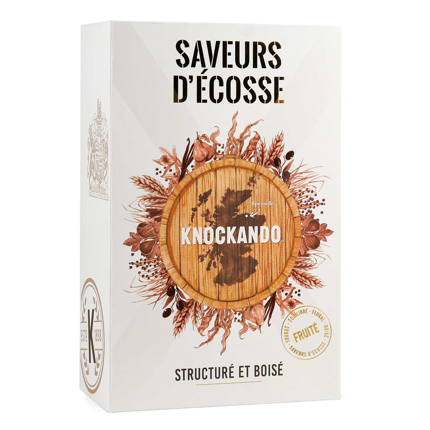 Coffret Whisky Knockando 18 ans Slow Matured et 2 verres