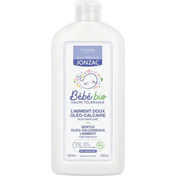 Linimento Suave de Oleo-Calcário para Bebês Jonzac Água Termal Orgânica 500ml