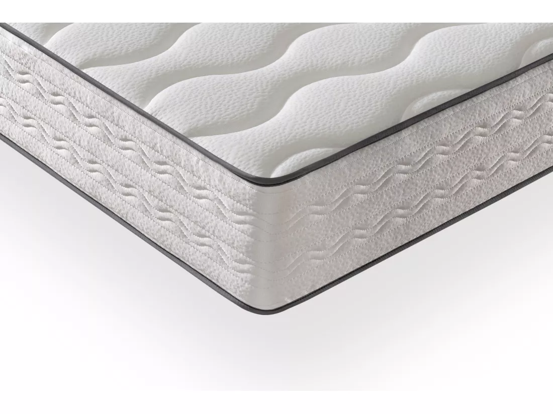 Matelas Mousse 140x190 Firenza - Ferme - Réversible - Côté Été/hiver - H25 Cm