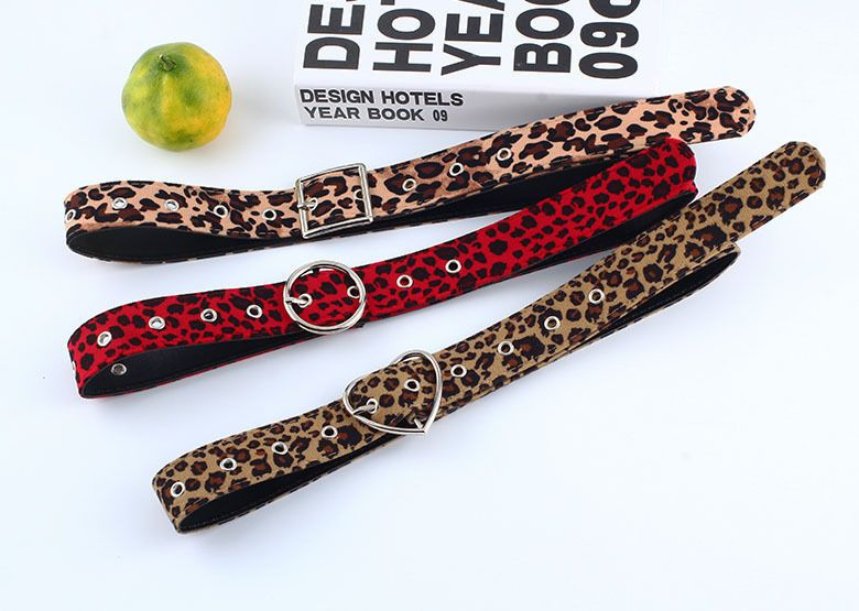 Rofuka - Riem met luipaardmotief en ringetjes