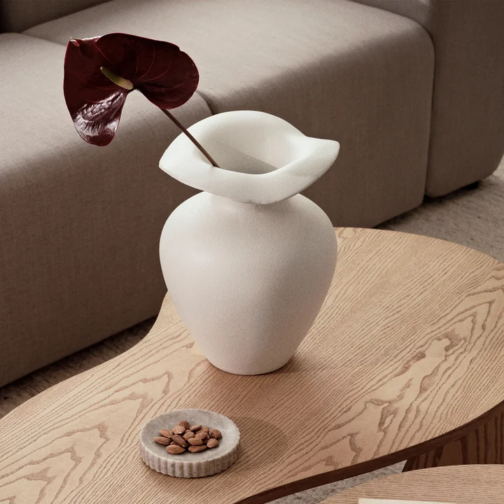 Broste Copenhagen - Florentina Vase, Ø 24 cm x H 32 cm, beige