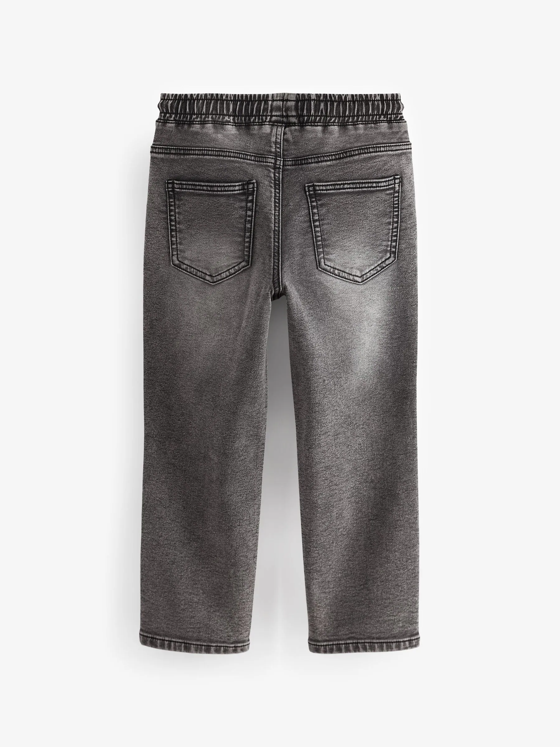 Grijs - Jeans met stretch en elastische taille (3-16 jr)