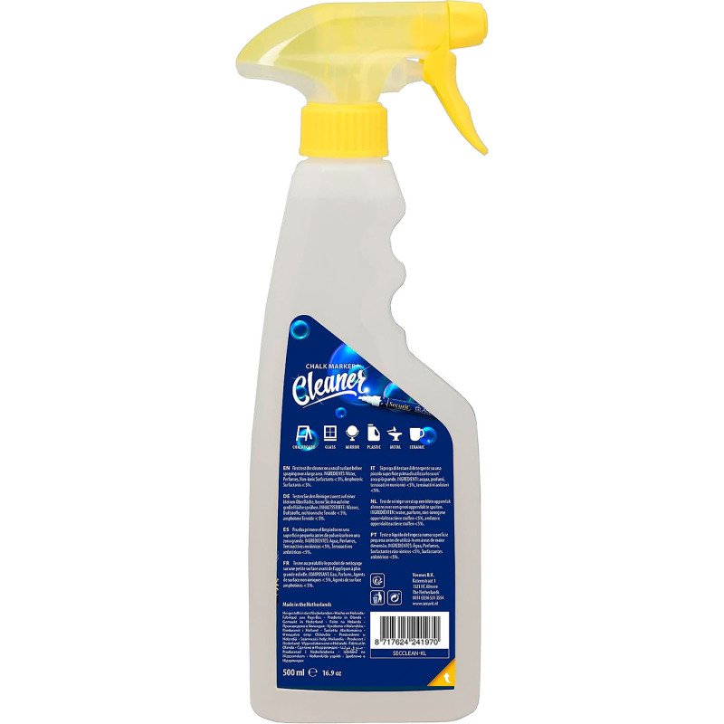 Nettoyant pour marqueurs de craies Cleaner Securit - Spray 500 ml