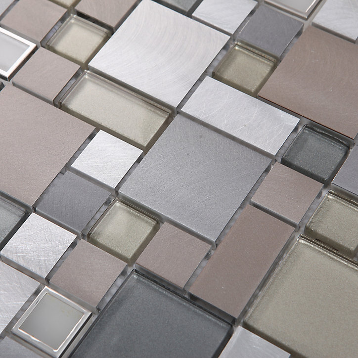 Mosaïque gris 30x30cm Tourino GoodHome