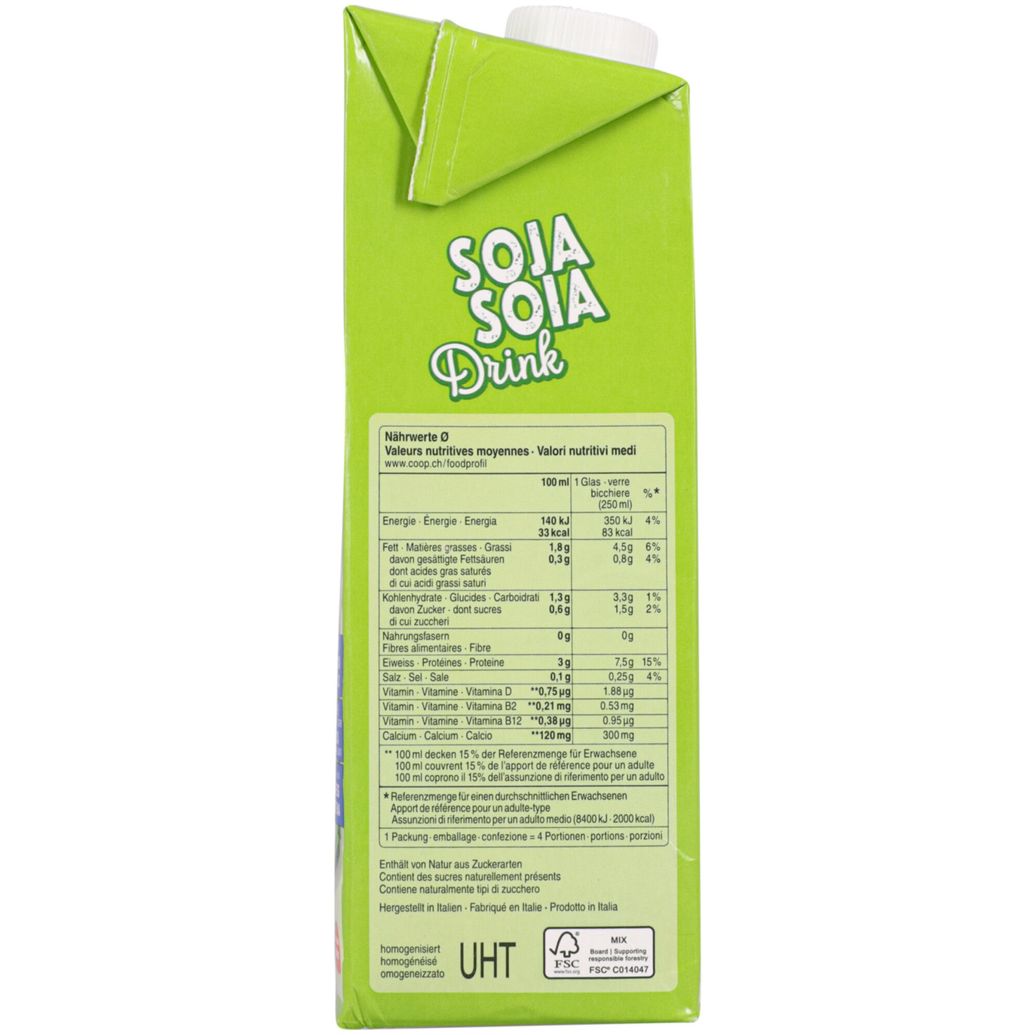 Prix Garantie Sojadrink Vitamine+Calcium