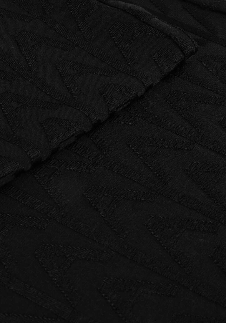 ALIX THE LABEL zwarte alix the label flared broek ladies knitted a jacquard knit pants