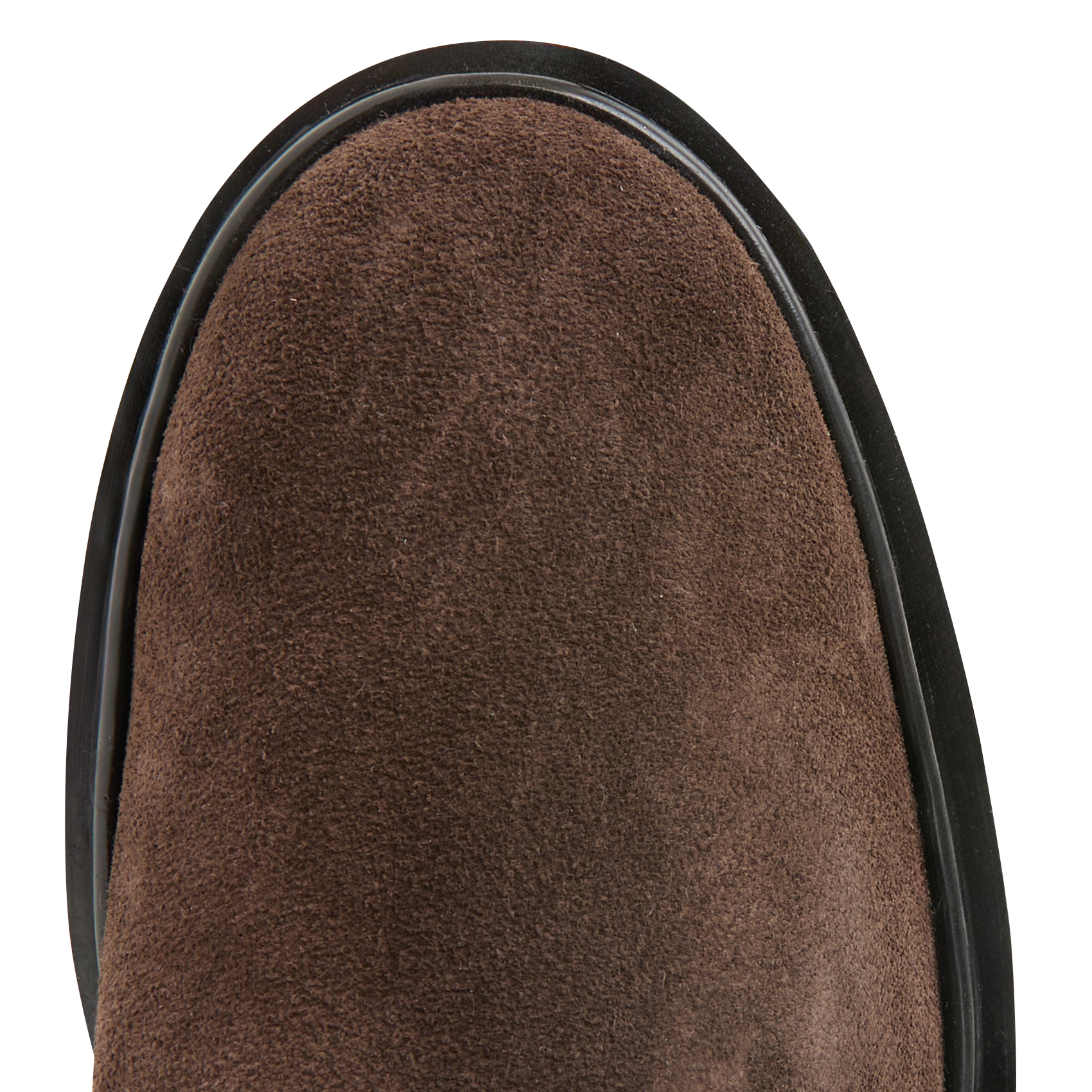 Bottines en cuir velours | Gris