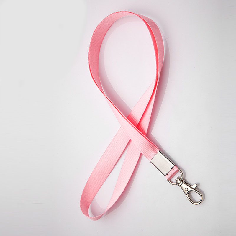 (48cm) Anti-Lost Schlüsselband Hals Umhänge Band Schlüsselanhänger - Rosa