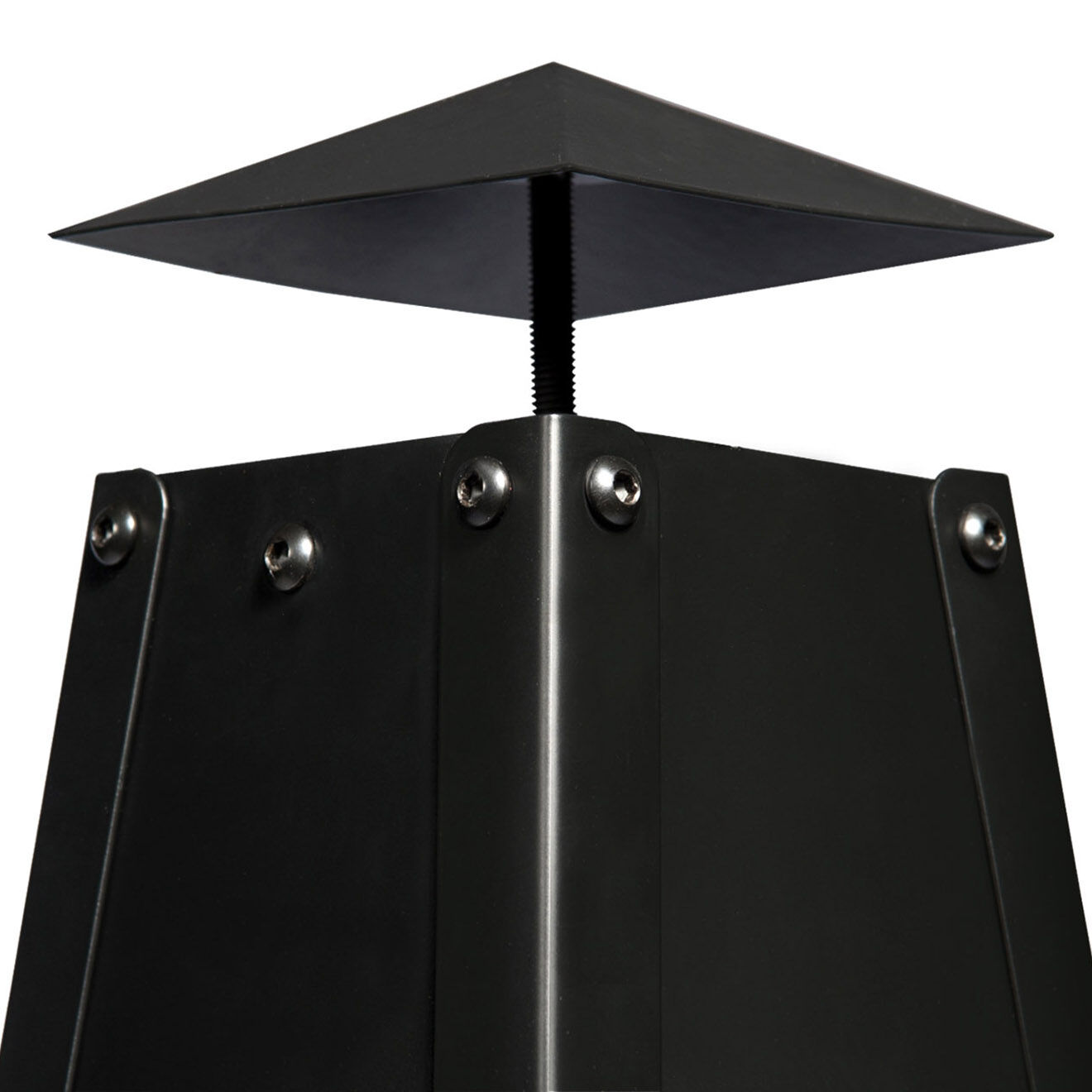 Pratik Garden Brasero Pyramide noir - 30x30x100 cm