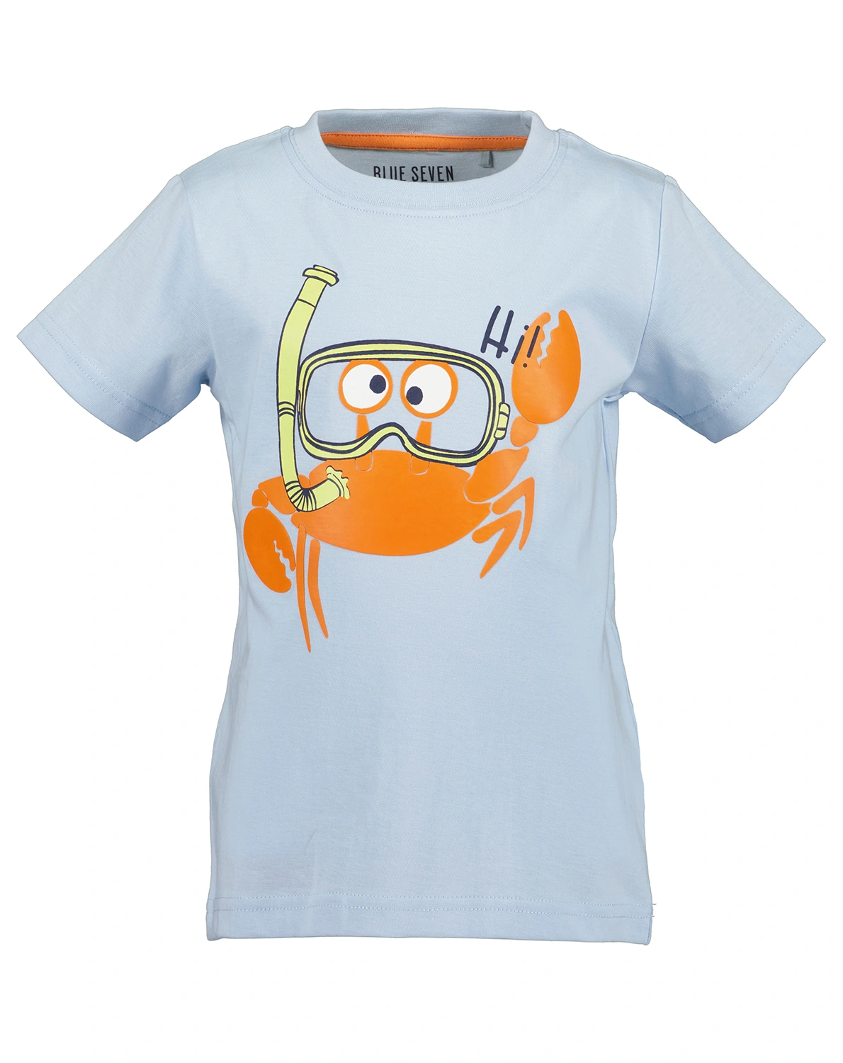 T-Shirt SNORKELING CRAB mit Bermudashorts in hellblau/blau